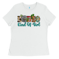 White rodeo kind of girl Ladies Tee - Artiststas