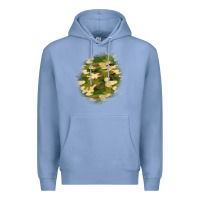 Colony Blue camouflage patch 5 Premium Hoodie - BundleAndBundleShop