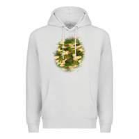 Dove Grey camouflage patch 5 Premium Hoodie - BundleAndBundleShop