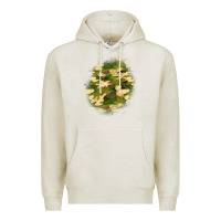 Oatmeal Heather camouflage patch 5 Premium Hoodie - BundleAndBundleShop