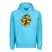 Ocean Blue camouflage patch 5 Premium Hoodie - BundleAndBundleShop