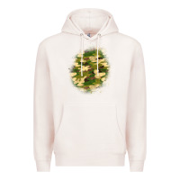 Pale Pink camouflage patch 5 Premium Hoodie - BundleAndBundleShop