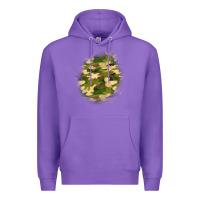 Purple camouflage patch 5 Premium Hoodie - BundleAndBundleShop