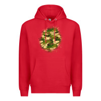 Red camouflage patch 5 Premium Hoodie - BundleAndBundleShop