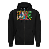 Black Love Came Down Zipper Hoodie - CowhideDigitalArt