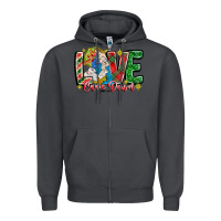 Smoke Love Came Down Zipper Hoodie - CowhideDigitalArt