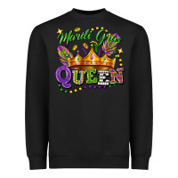 Black mardi gras queen Heavyweight Sweatshirt - FaDigitalArtStudio