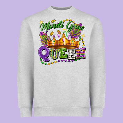 Mardi Gras Queen Heavyweight Sweatshirt Designed By Fadigitalartstudio