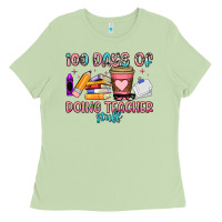 Matcha 100 days of doing teacher stuff Ladies Tee - Artiststas