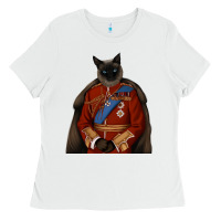 White Pet Portraits, Custom Pet Portraits, Renaissance Pet Portraits, Custom Ladies Tee - RanaPortraitStore