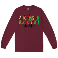 Burgundy licensed practical nurse Long Sleeve Tee - CowGirlArtShop
