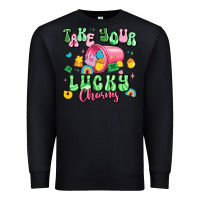 Black take your lucky charms st patricks Premium Sweatshirt - Artiststas