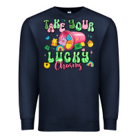 Navy take your lucky charms st patricks Premium Sweatshirt - Artiststas