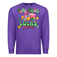 Purple take your lucky charms st patricks Premium Sweatshirt - Artiststas