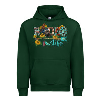 Forest Green western rodeo bullfighter  life turquoise's gemstones arrow sunflowers Urban Hoodie - BarkalooDesign