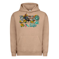 Pigment Burro western rodeo bullfighter  life turquoise's gemstones arrow sunflowers Urban Hoodie - BarkalooDesign