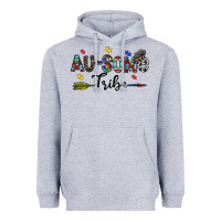 Heather Grey au some tribe Heavyweight Hoodie - CowhideDigitalArt