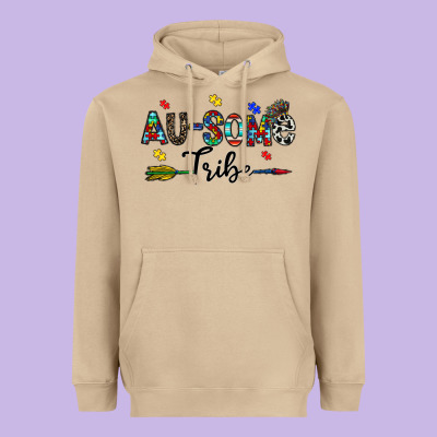Au Some Tribe Heavyweight Hoodie Designed By Cowhidedigitalart
