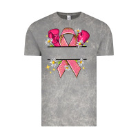 Cloud Rock Personalized Breast Cancer ribbon Vintage Tee - NancyCooperArtShop