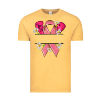 Vintage Mustard Personalized Breast Cancer ribbon Vintage Tee - NancyCooperArtShop