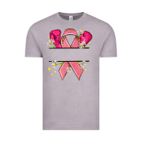 Vintage Zinc Personalized Breast Cancer ribbon Vintage Tee - NancyCooperArtShop