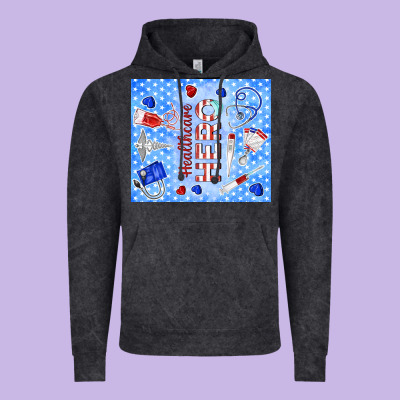 Healthcare Hero Vintage Hoodie Designed By Tumblerdesignbyshophia