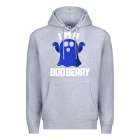 Heather Grey Boo Berry Halloween Funny Blueberry for Berries Fans Premium Premium Hoodie - lanVoArt