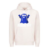 Pale Pink Boo Berry Halloween Funny Blueberry for Berries Fans Premium Premium Hoodie - lanVoArt
