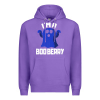Purple Boo Berry Halloween Funny Blueberry for Berries Fans Premium Premium Hoodie - lanVoArt