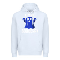 White Boo Berry Halloween Funny Blueberry for Berries Fans Premium Premium Hoodie - lanVoArt