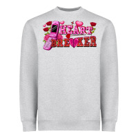 Heather Grey heart breaker Heavyweight Sweatshirt - FaDigitalArtStudio