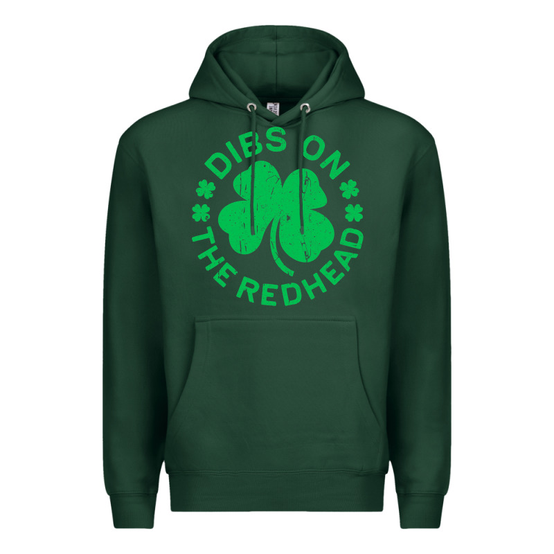 Dibs On The Redhead  St Patricks Day Premium Hoodie by lanVoArt | Teevron