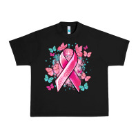 Black Breast Cancer ribbon Cancer Awareness Urban Heavy Tee - HowdyJamesFarm