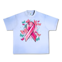 Grape Ice Breast Cancer ribbon Cancer Awareness Urban Heavy Tee - HowdyJamesFarm