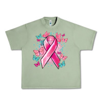 Oil Green Breast Cancer ribbon Cancer Awareness Urban Heavy Tee - HowdyJamesFarm