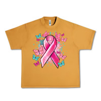 Peanut Butter Breast Cancer ribbon Cancer Awareness Urban Heavy Tee - HowdyJamesFarm