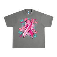Tornado Breast Cancer ribbon Cancer Awareness Urban Heavy Tee - HowdyJamesFarm