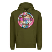 Army Green teacher life earrings Premium Hoodie - BundleAndBundleShop