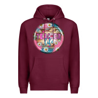 Burgundy teacher life earrings Premium Hoodie - BundleAndBundleShop