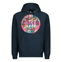 Navy teacher life earrings Premium Hoodie - BundleAndBundleShop