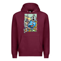 Burgundy dragon quest slime print Premium Hoodie - lanVoArt