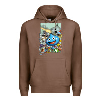 Chestnut dragon quest slime print Premium Hoodie - lanVoArt