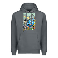 Rock dragon quest slime print Premium Hoodie - lanVoArt