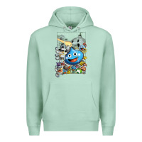 Seafoam dragon quest slime print Premium Hoodie - lanVoArt