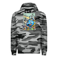 Slate Camo dragon quest slime print Premium Hoodie - lanVoArt