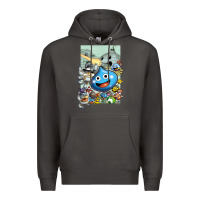 Smoke dragon quest slime print Premium Hoodie - lanVoArt