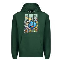 Sports Green dragon quest slime print Premium Hoodie - lanVoArt