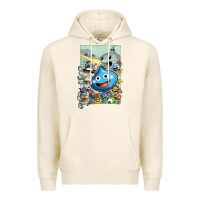 Tofu dragon quest slime print Premium Hoodie - lanVoArt