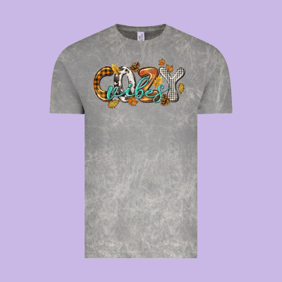Cozy Vibes Vintage Tee Designed By Nancycooperartshop