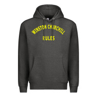 Charcoal Heather Trending Winston Churchill Rules Premium Hoodie - lanVoArt